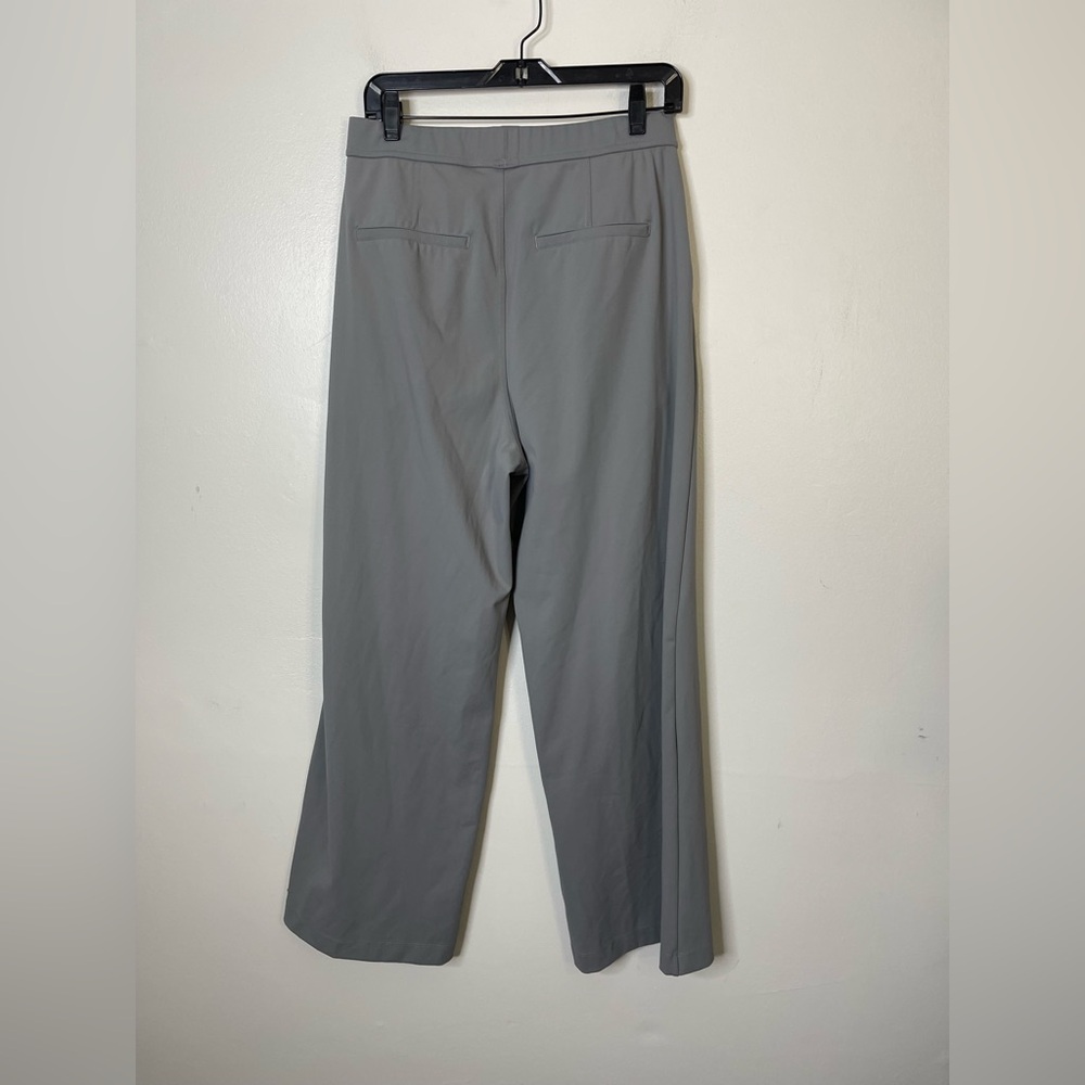 pants Halara High Waisted Pocket Straight Leg Work Pants Sz L In Silent Storm - Picture 5 of 7